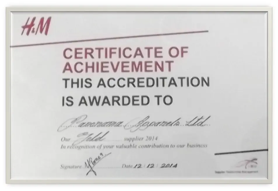 Archived H&M supplier award presentation