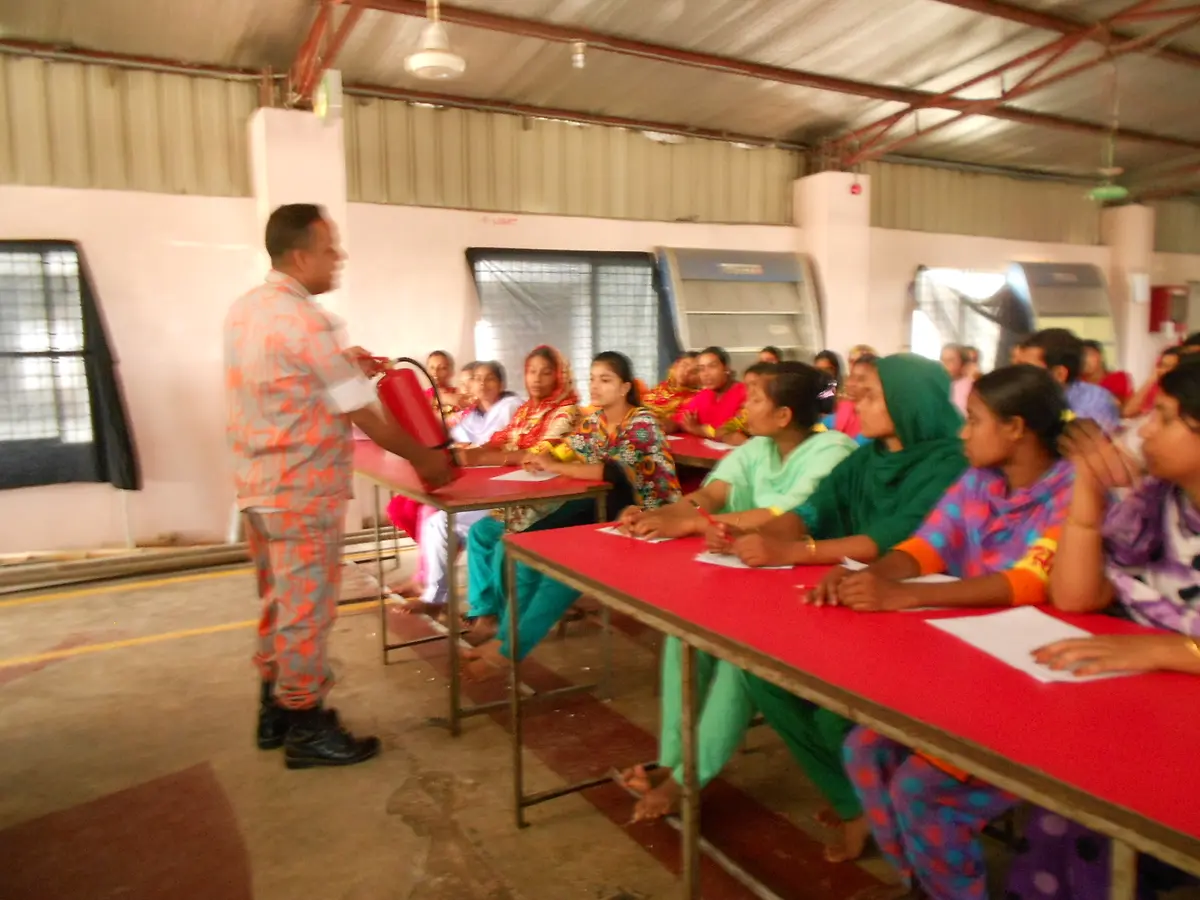 Employees attending a workplace session